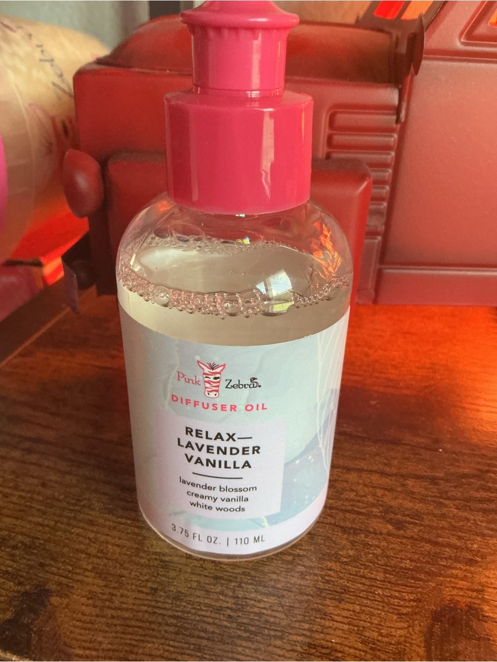 Relax - Lavender Vanilla Pink Zebra Diffuser Oil